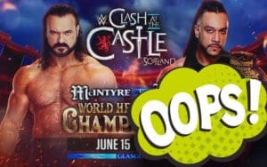 WWE Botches Drew McIntyre vs Damian Priest’s Clash at the Castle Poster