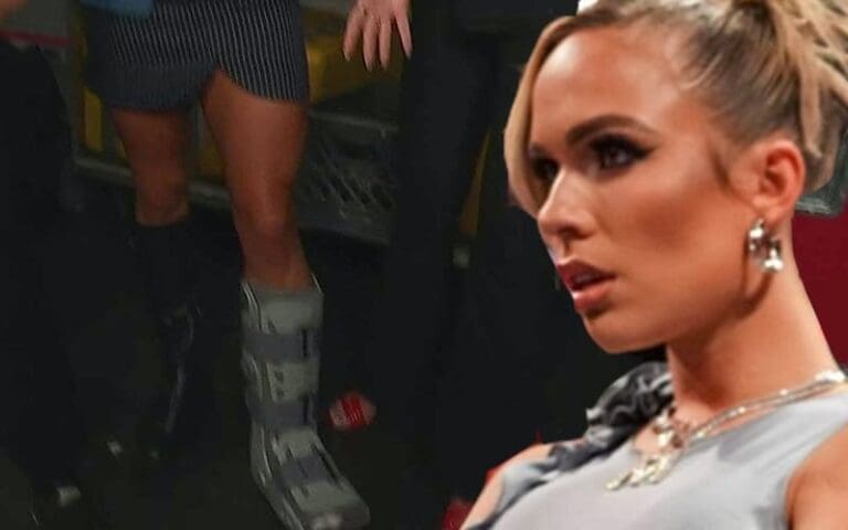 Maxxine Dupri Sporting Walking Boot Ahead of 2024 WWE Clash at the Castle