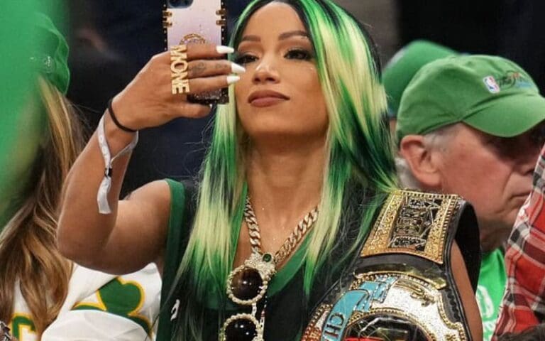 Mercedes Mone Celebrates The Boston Celtics' NBA Championship Win