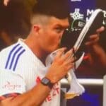 Grayson Waller Spotted Celebrating with a Shoey at Soccer Game
