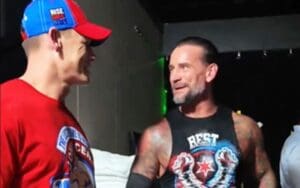 John Cena and CM Punk Share A Moment Backstage at WWE Money in the Bank
