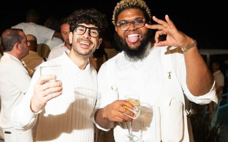 Tony Khan Attends Michael Rubin's Star-Studded White Party