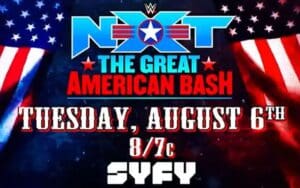 WWE NXT Great American Bash Coming to Syfy in August