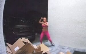 Zelina Vega Battles 'Big Murder Beetle' While Taking Out the Trash