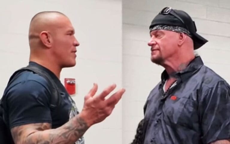 Footage Shows The Undertaker and Randy Orton Catching Up Backstage at WWE SummerSlam
