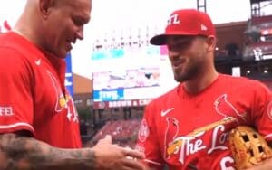 Randy Orton Throws First Pitch For The St Louis Cardinals