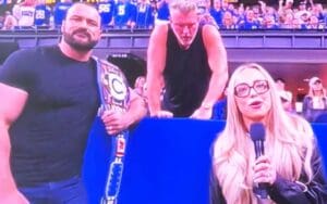 Drew McIntyre and Liv Morgan Hype WWE Royal Rumble at Colts Game