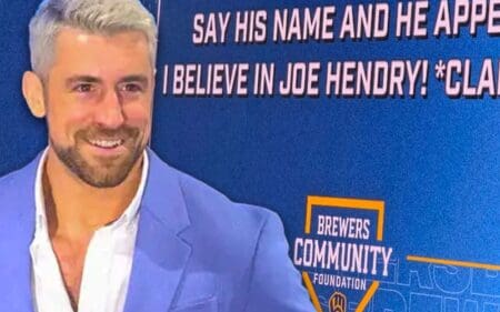 Joe Hendry Receives Shoutout During Milwaukee Brewers Game