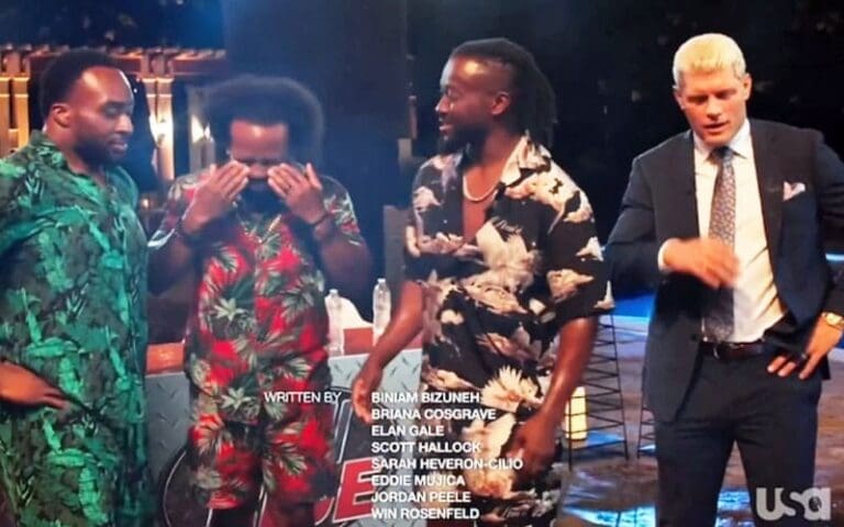 The New Day Fall Victim to Cody Rhodes' Prank During 'Scare Tactics'