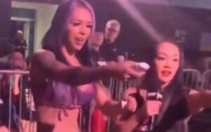 Roxanne Perez and Cora Jade Bring Deodorant for Fans During WWE NXT Live Event