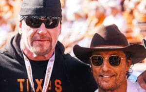 The Undertaker Links Up With Matthew McConaughey at Texas Longhorns Game
