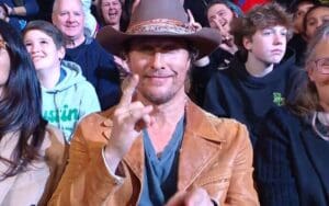 Matthew McConaughey Spotted Ringside at WWE SmackDown in Austin