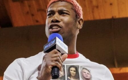Velveteen Dream Sparks Controversy with ‘Guilty by Association’ Mugshot Shirt