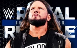AJ Styles Status Revealed for Royal Rumble Weekend