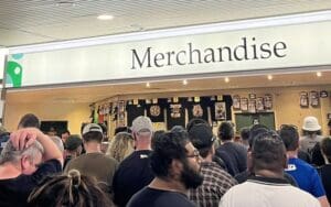 Chaos at AEW Grand Slam: Australia Merch Stand as Items Sell Out Rapidly