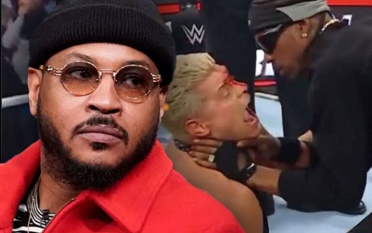 Carmelo Anthony Would Have Gone Off-Script After Travis Scott’s Brutal WWE Slap