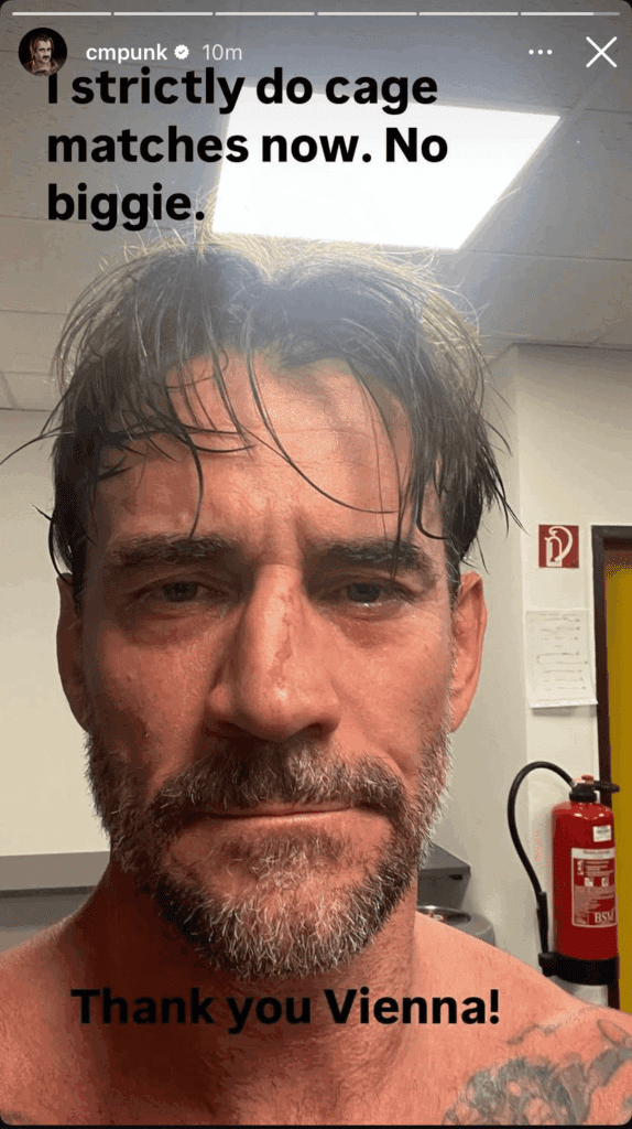 CM Punk Jokes About Only Doing Cage Matches After WWE Loss in Vienna