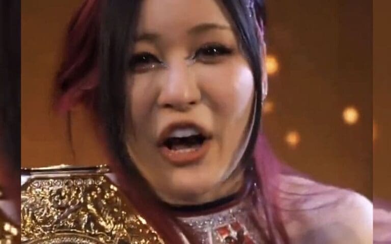 Iyo Sky’s Emotional Reaction to WWE Women’s World Title Win Caught on Off-Air Footage
