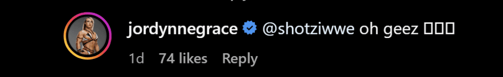 Jordynne Grace Reacts to Shotzi’s Flirty Instagram Comment