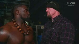The Undertaker Stops Oba Femi Backstage with a Powerful Message Before NXT Roadblock Match