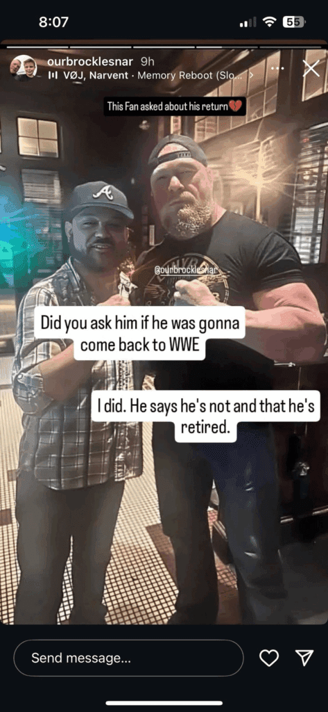 Brock Lesnar Allegedly Told Fan He’s Retired from WWE But Here’s Why That’s Doubtful