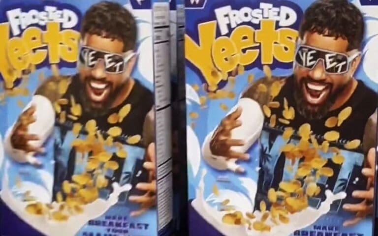 Jey Uso Gets His Own WWE Cereal—Say Hello to “Frosted Yeets”