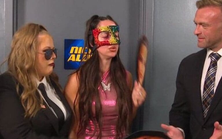 Chelsea Green Rocks Bedazzled Face Mask After Broken Nose on WWE SmackDown