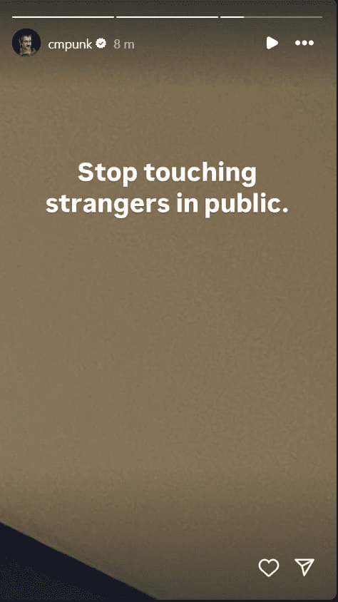 CM Punk Issues Warning About Personal Boundaries in Public