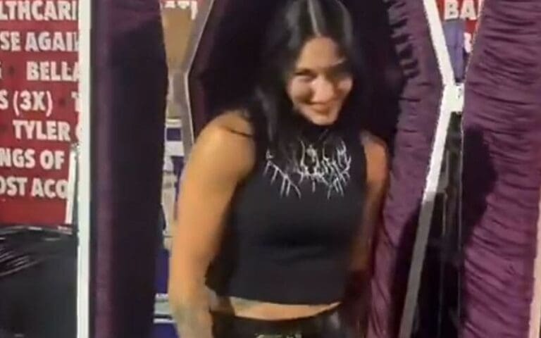 Rhea Ripley Jumps Out of Lady Gaga’s Coffin at Netflix Tudum
