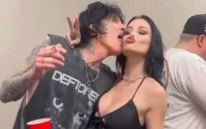 Tommy Lee Licks Saraya’s Face Backstage at Mötley Crüe Vegas Show