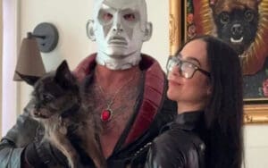 CM Punk and AJ Lee Nail G.I. Joe Halloween Costumes as Destro and The Baroness
