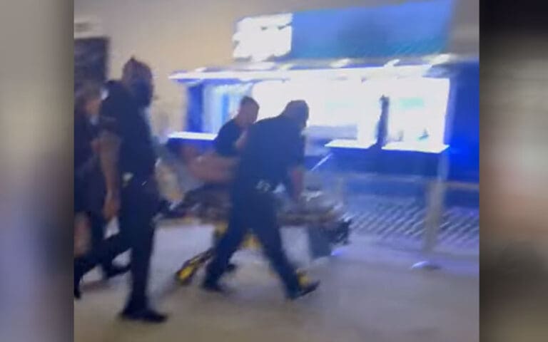 Footage Surfaces of Kota Ibushi Being Rushed to Ambulance After AEW Collision Injury