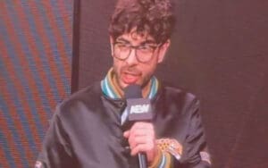 Footage Surfaces of Tony Khan Addressing AEW Crowd After Kota Ibushi Injury