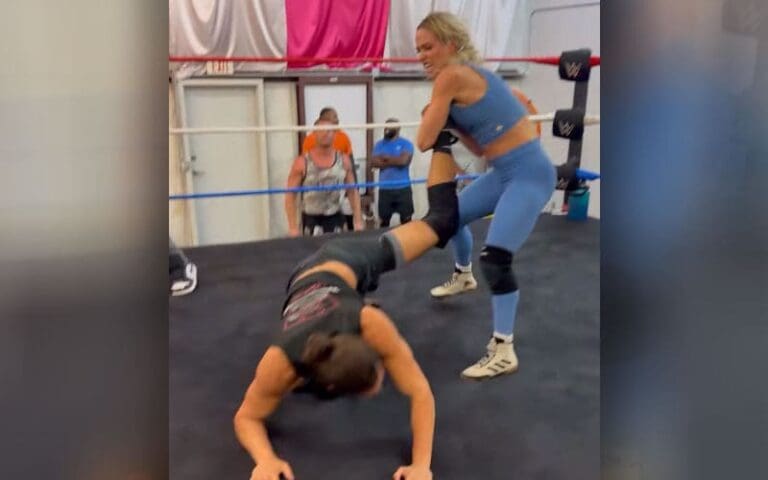Maxxine Dupri Unleashes Kurt Angle’s Ankle Lock During Dungeon Training Ahead of Becky Lynch Match