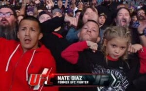 Nate Diaz Spotted at WWE RAW With His Kids in Sacramento,