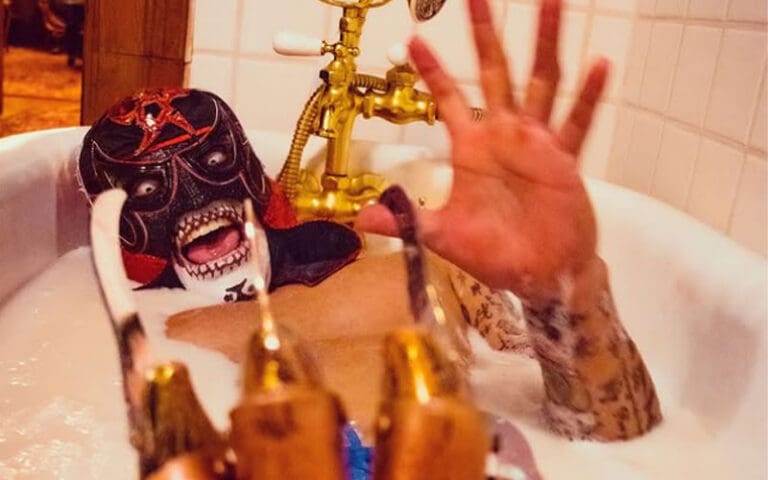 Penta El Zero Miedo Recreates Freddy Krueger Bathtub Scene for Halloween