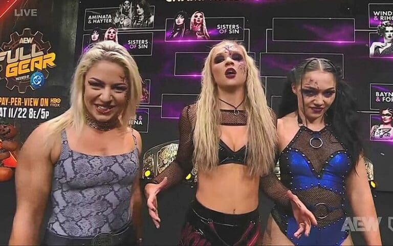 Thekla’s Interference Gives Sisters of Sin Big Win Over Hayter &amp; Aminata in AEW Tag Team Tournament