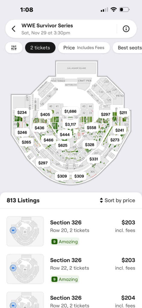 Ticket Breakdown Shows Huge Price Gap Between WWE Survivor Series and AEW WrestleDream