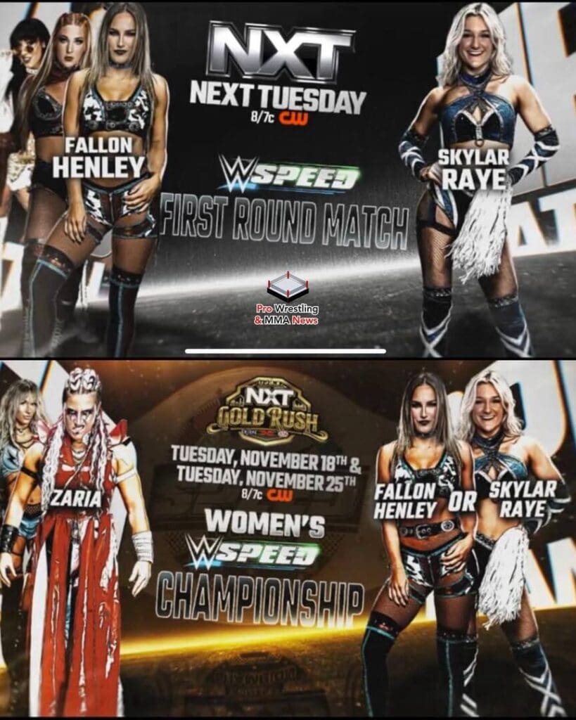 Multiple Title Matches Slated For 11/11 WWE NXT