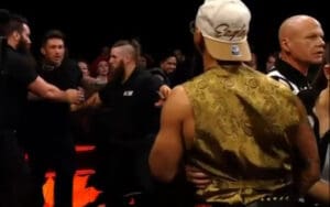 Ricochet Gets Into Heated Altercation with Michael Ray During Thanksgiving AEW Collision