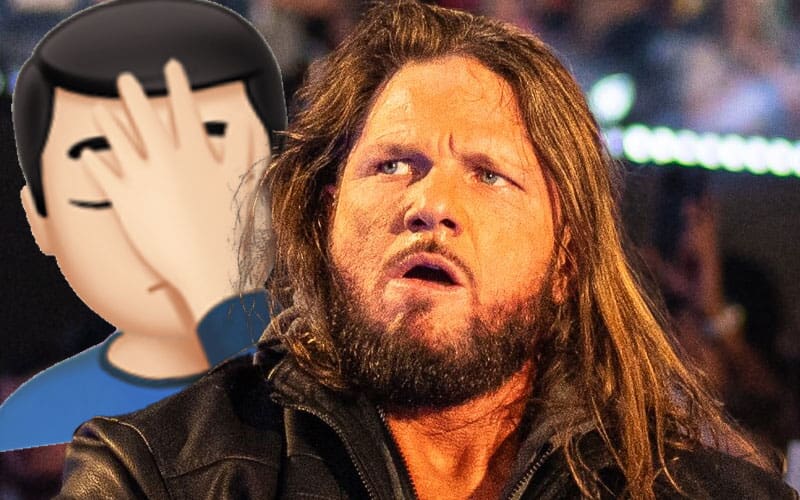 AJ Styles’ Facepalm Reaction Says It All After Fans Resurface His Match History