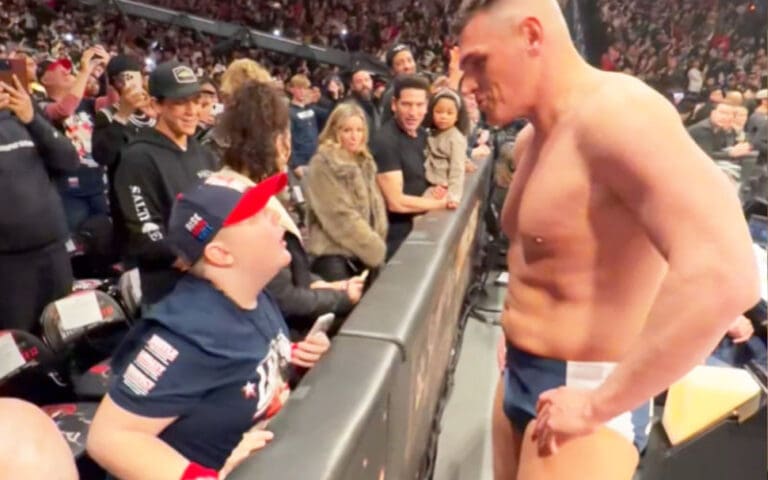 Footage Shows Young John Cena Fan Crashing Out at GUNTHER at Ringside