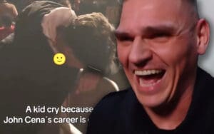 GUNTHER Mocks Crying John Cena Fan on Instagram After Retiring WWE Legend