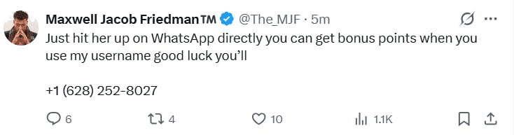 MJF's Twitter Account Compromised in Hacking Incident