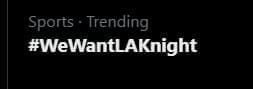 #WeWantLAKnight Trends on Twitter Ahead of John Cena Retirement Match Qualifier