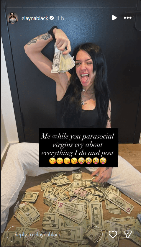 Elayna Black Mocks ‘Parasocial Virgins’ With Cash Flex After TNA Signing