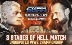 Massive WWE SmackDown Booked For Berlin, Germany on January 9 Massive WWE SmackDown Booked For Berlin, Germany On January 9