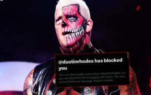 Dustin Rhodes Goes On Social Media Blocking Spree After WWE Return Backlash