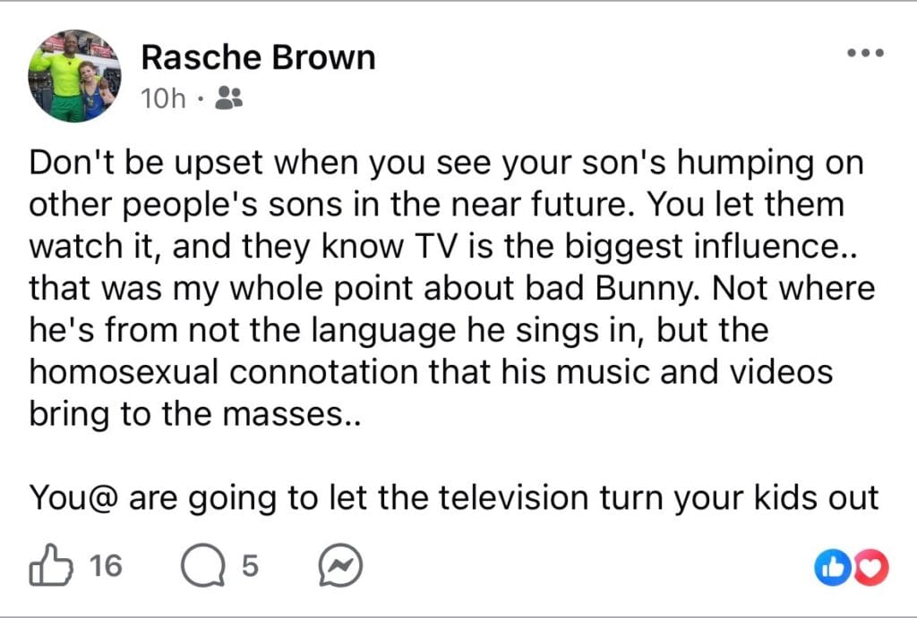 Ex-ROH Wrestler Claims Bad Bunny Halftime Show Will Turn Kids Gay