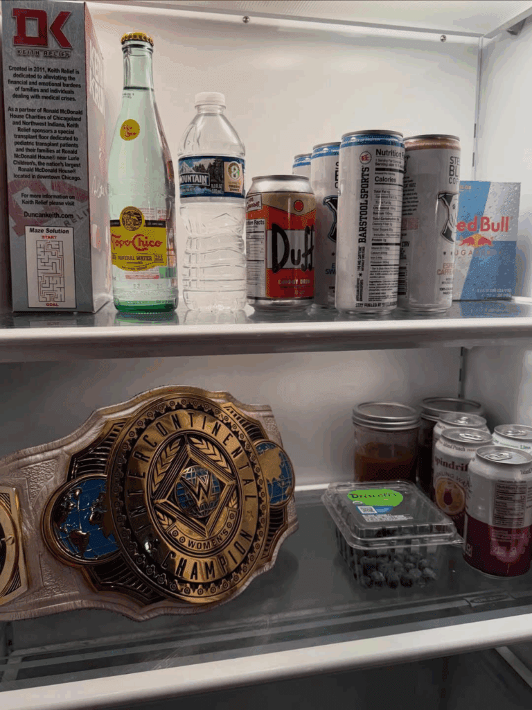 AJ Lee Recreates CM Punk’s Iconic Fridge Photo After Women's IC Title Win